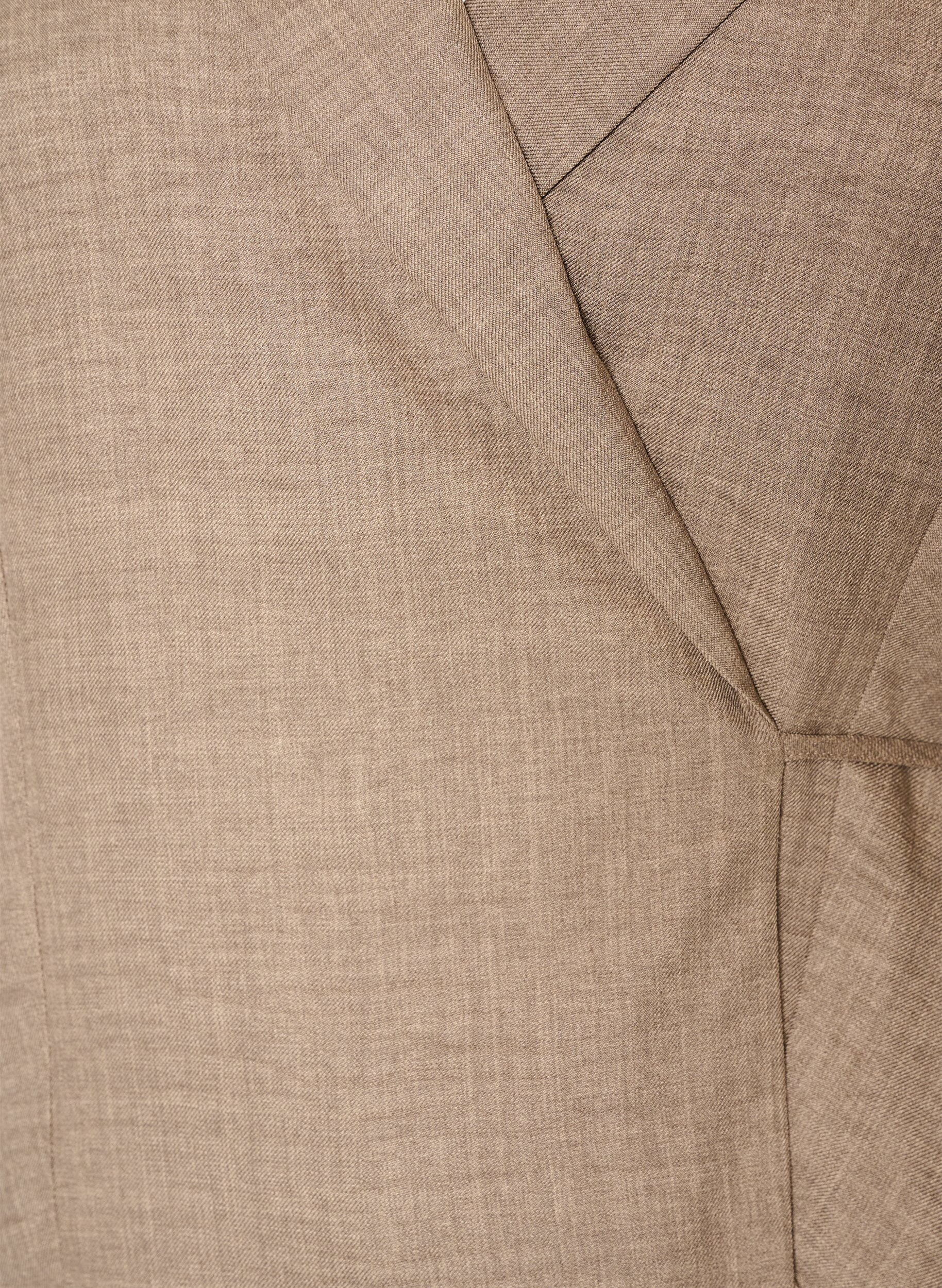 ZizziWikkelshirt met striksluiting, Bruin, Packshot image number 2