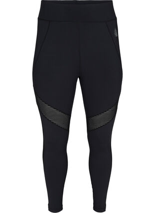 Cropped legging met hoge taille, Black, Packshot image number 0