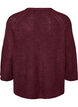 Geribde trui met 3/4 mouwen, Rood, Packshot image number 1