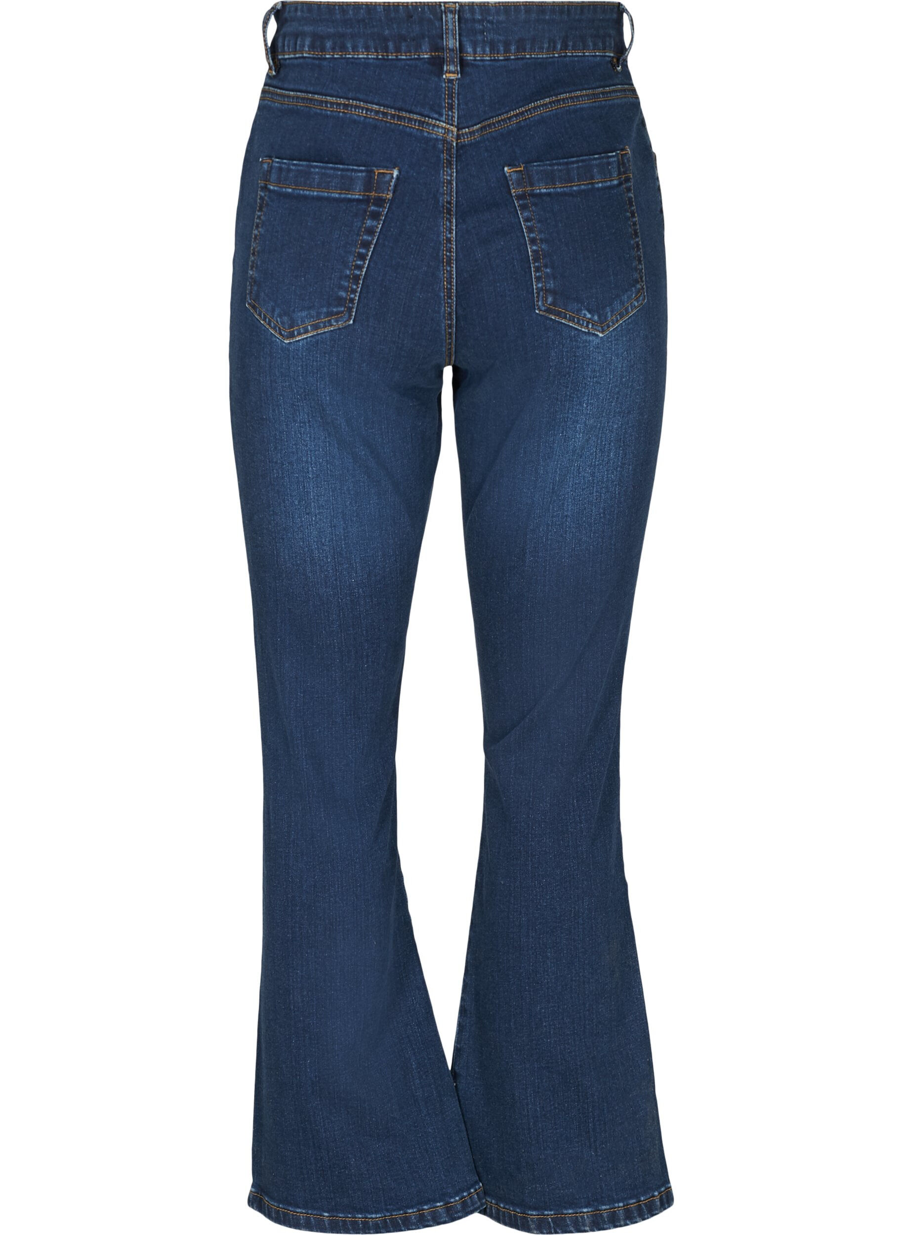 Zizzi Ellen bootcut jeans met hoge taille, Blauw, Packshot image number 1