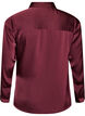 Shirt met satijnlook en wikkeleffect, Rood, Packshot image number 1
