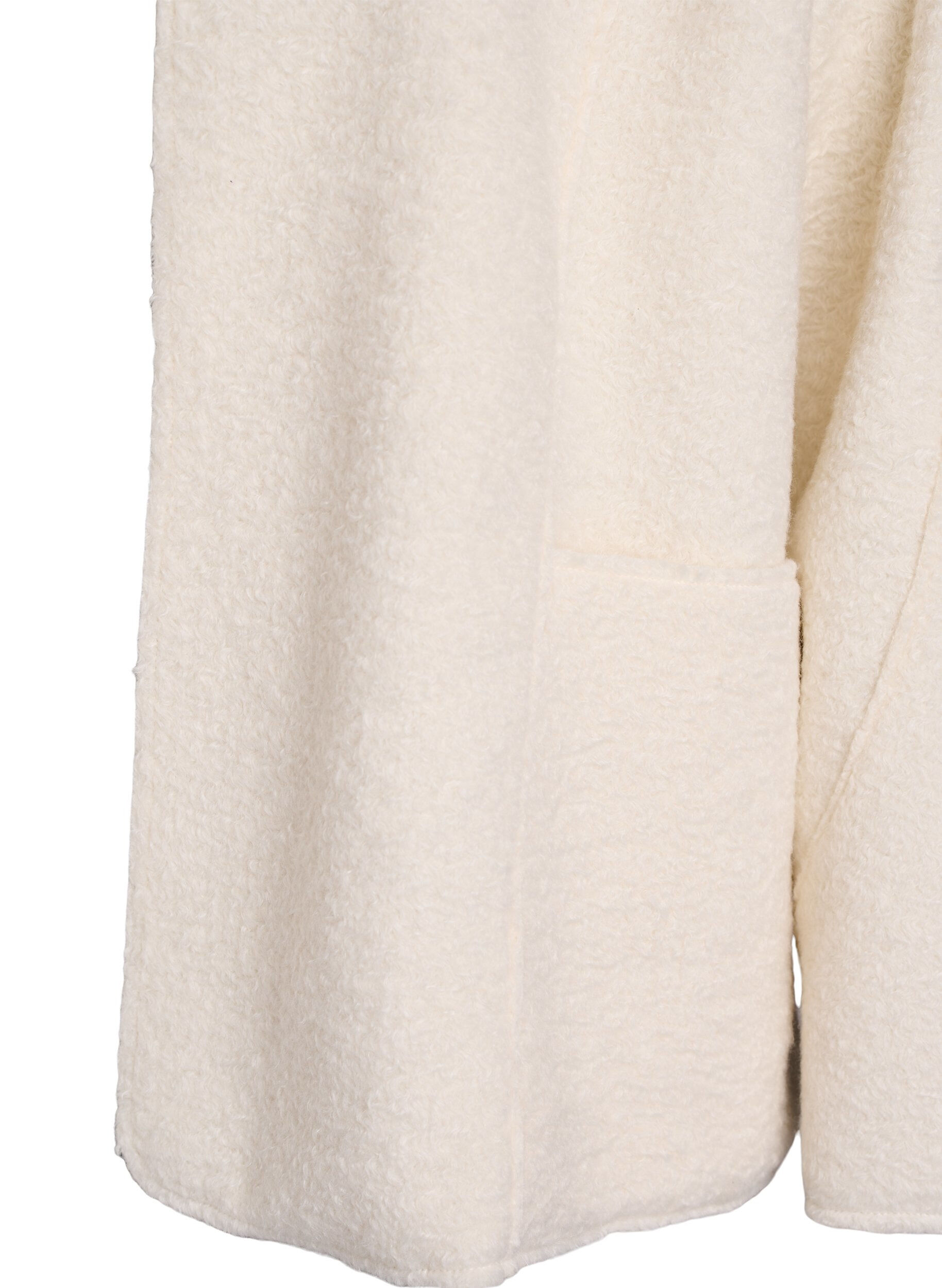 ZizziLosvallend vest met zakken, Vanille, Packshot image number 3