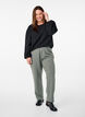 Broek met rechte pasvorm, Grijs, Model image number 0
