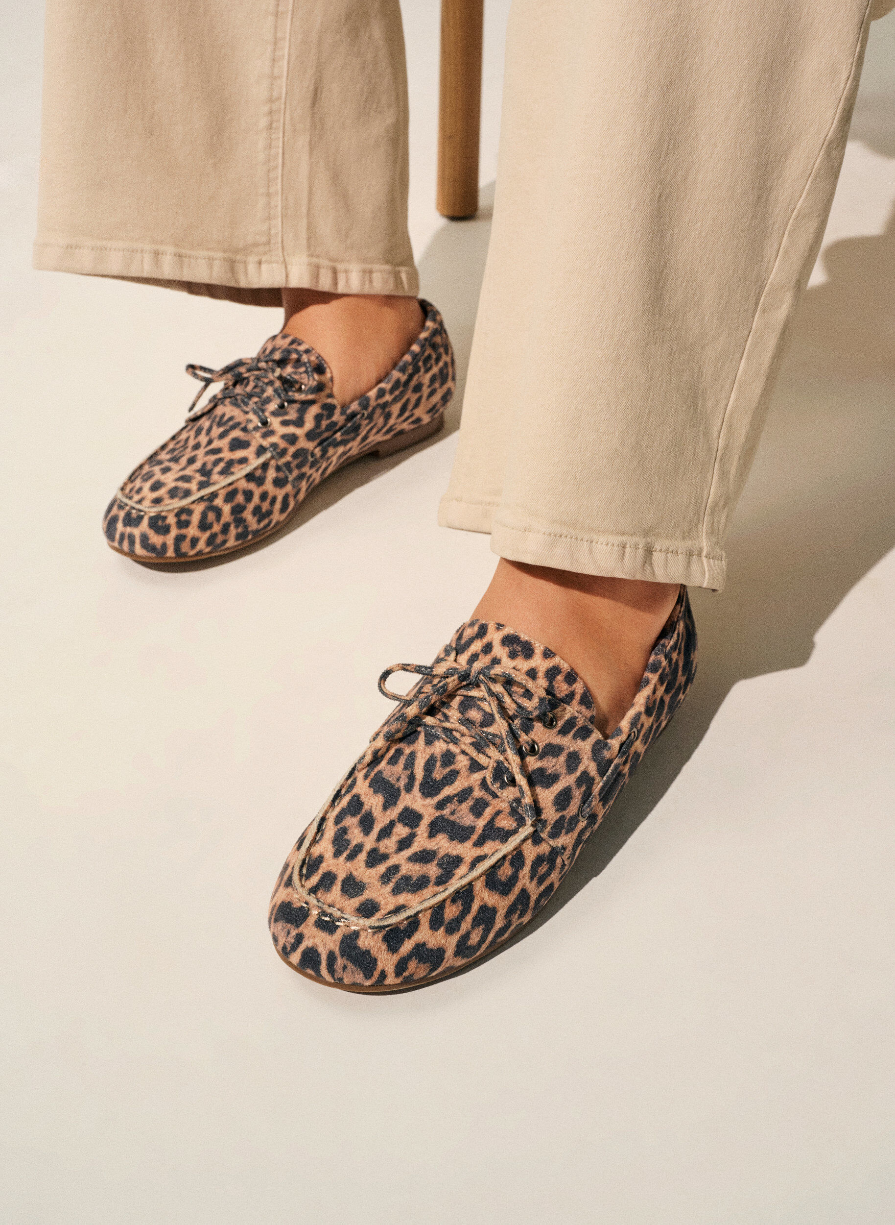 Zizzi Imitatie su&egrave;de mocassins, Beige, Image image number 0