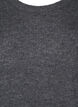 Gemêleerde trui met ronde hals, Dark Grey Black Mel., Packshot image number 2