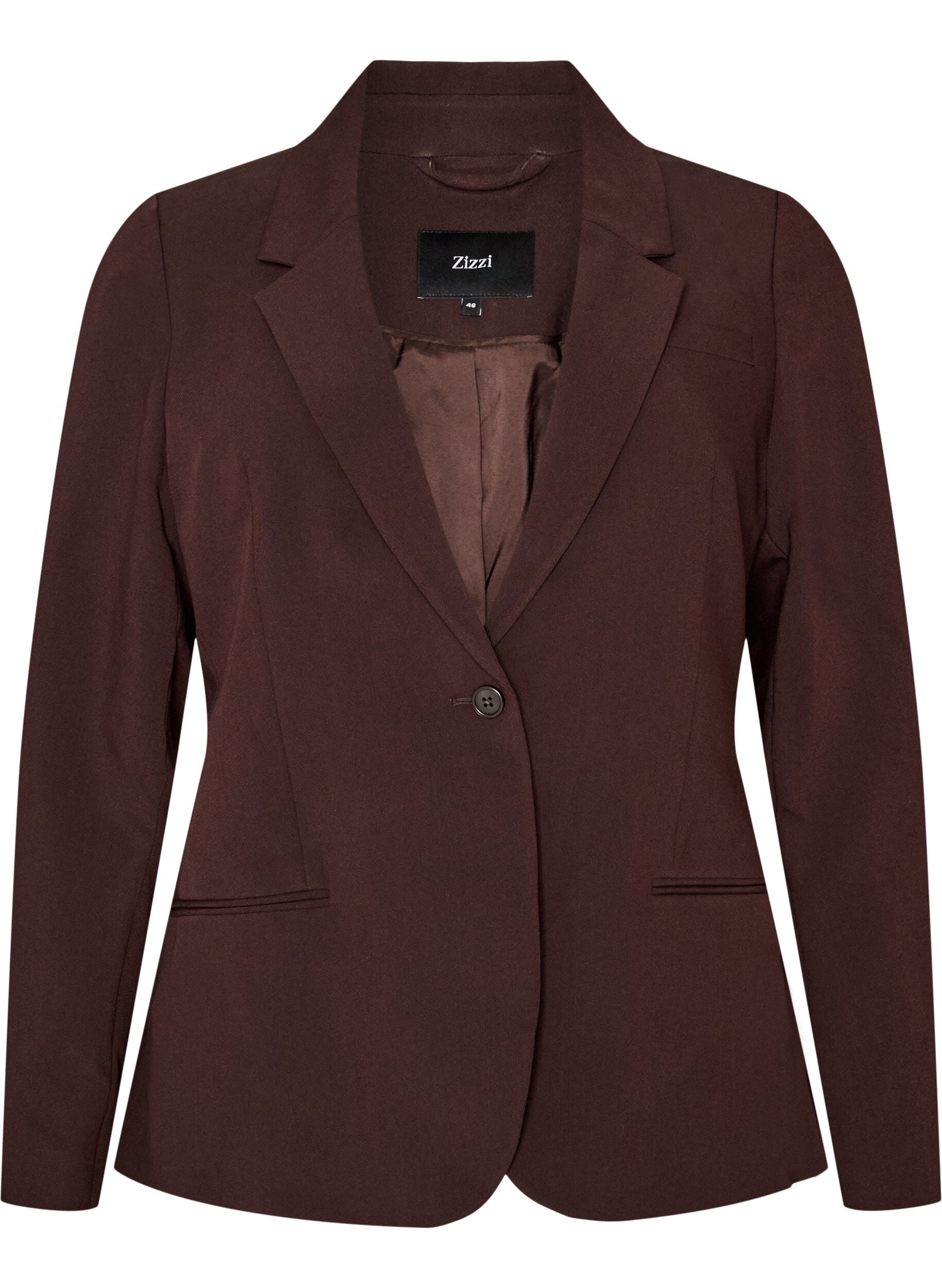 Klassieke blazer met een enkele knoopsluiting