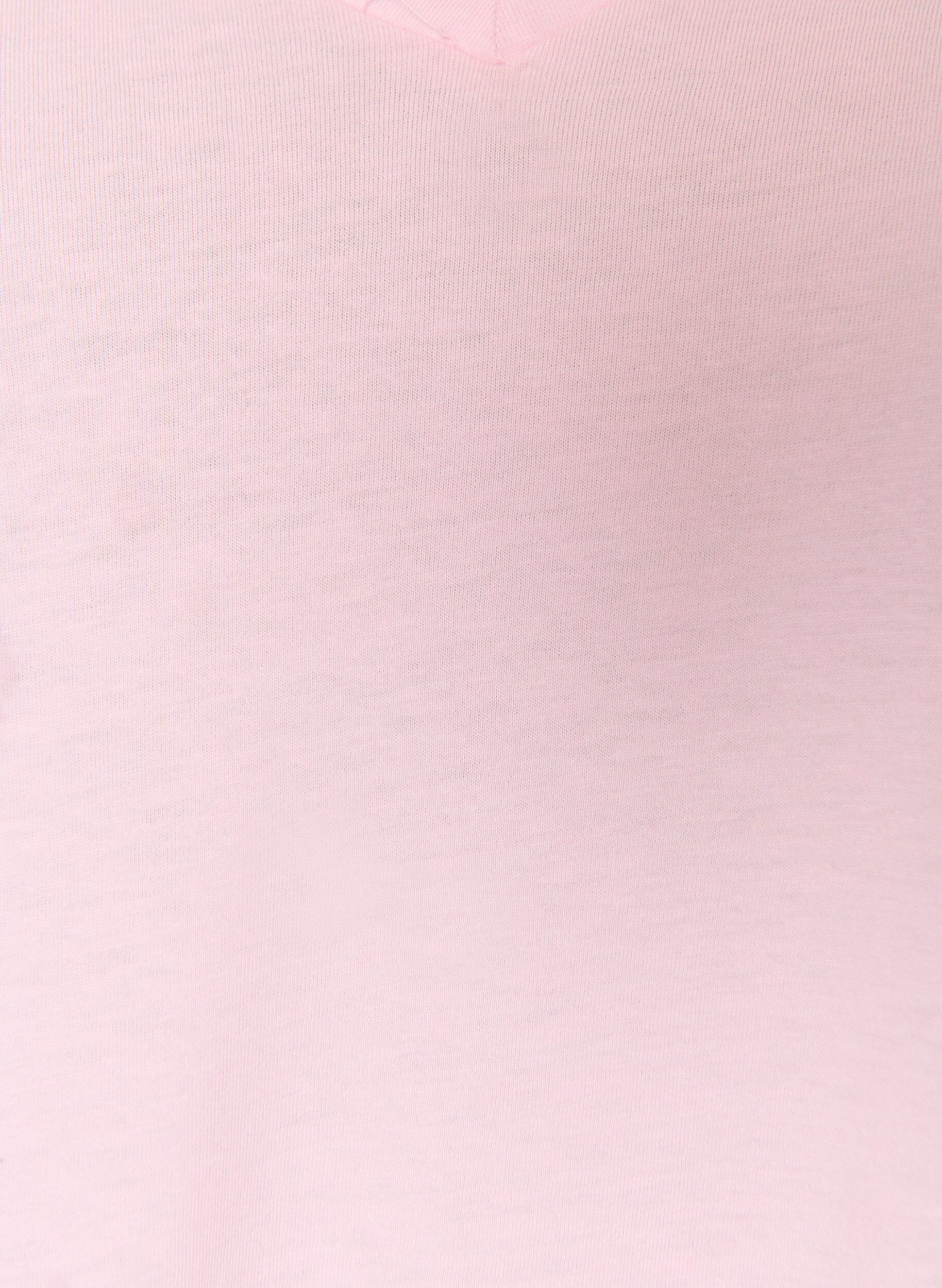 ZizziT-shirt met korte mouwen en V-hals, Roze, Packshot image number 2