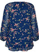A-lijn tuniek met bloemenprint, Blauw, Packshot image number 1