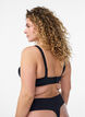 Gewatteerde strapless BH met afneembare bandjes, Zwart, Model image number 2