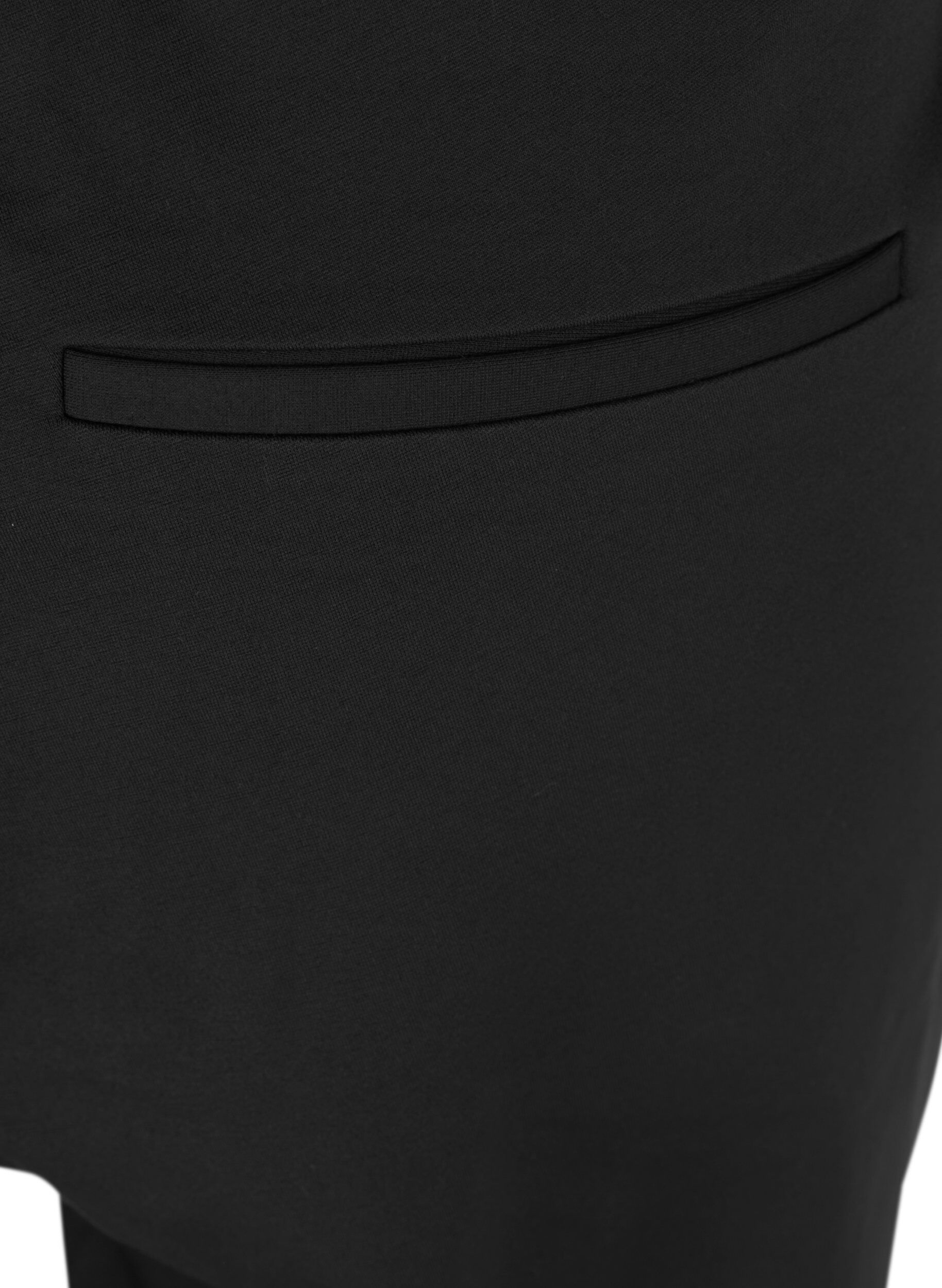 Zizzi Cropped Madison broek, Black, Packshot image number 3