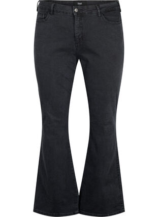 Ellen bootcut jeans met hoge taille, Grey Denim, Packshot image number 0