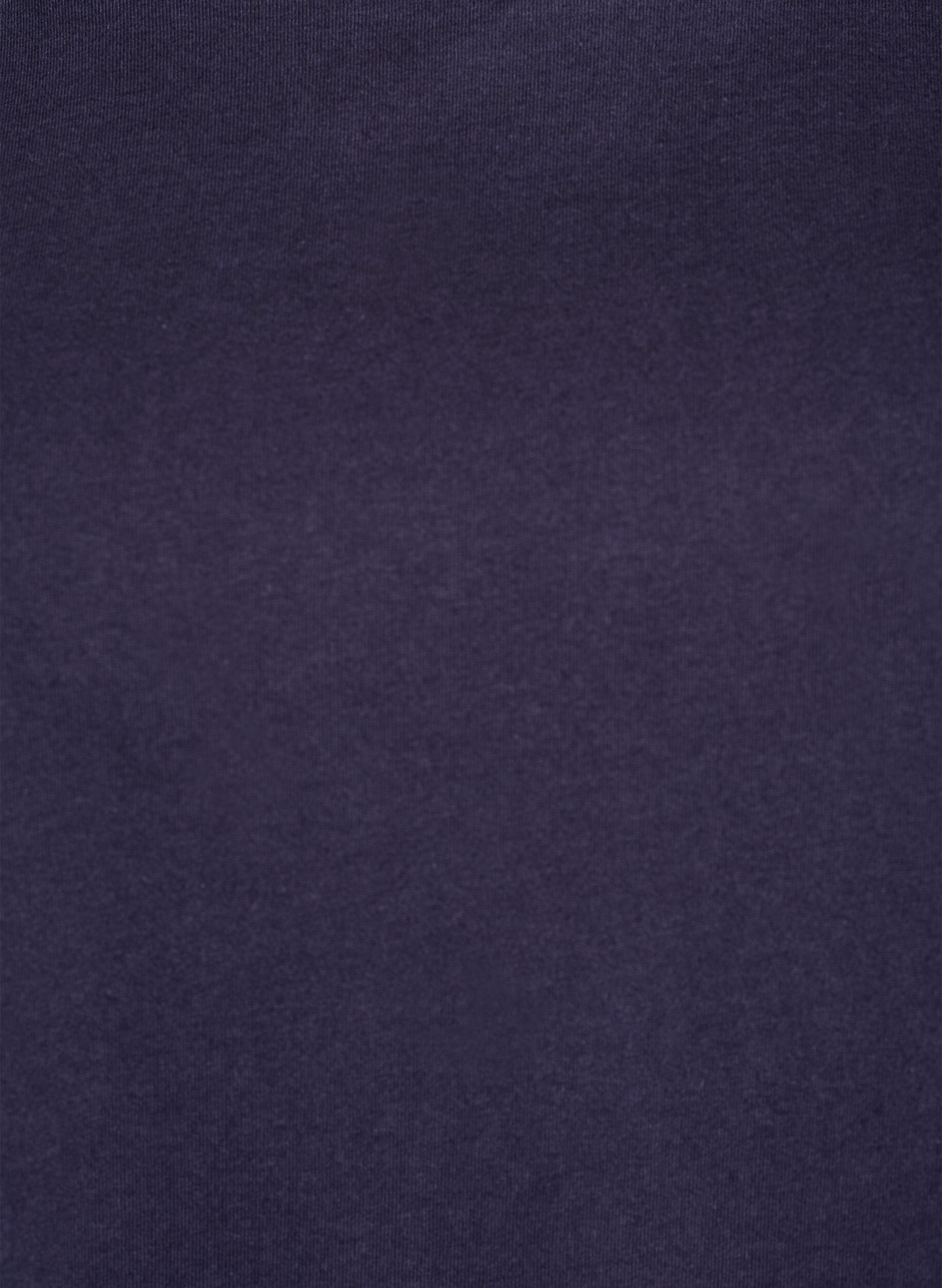 Zizzi T-shirt met mouwen van broderie anglaise, Blauw, Packshot image number 2