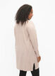 Gebreid vest met split en rib, Simply Taupe Mel., Model image number 1