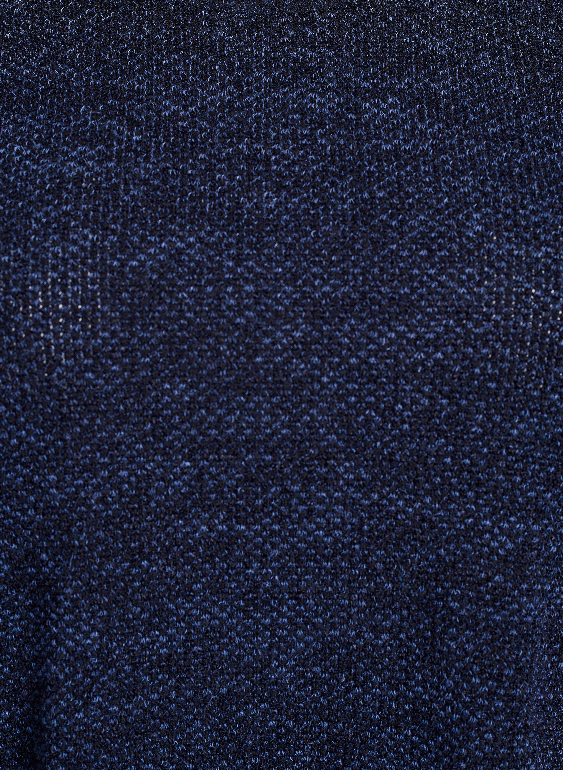 Zizzi Blouse met lange mouwen en structuur, Blauw, Packshot image number 2