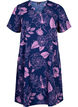 FLASH - V-hals jurk met bloemenprint, Medieval Blue Flower, Packshot image number 0