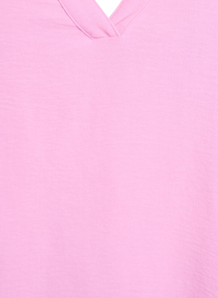 Mouwloze top met kreukeffecten, Roze, Packshot image number 2