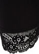 Basic 3/4 legging met kanten randje, Zwart, Packshot image number 2