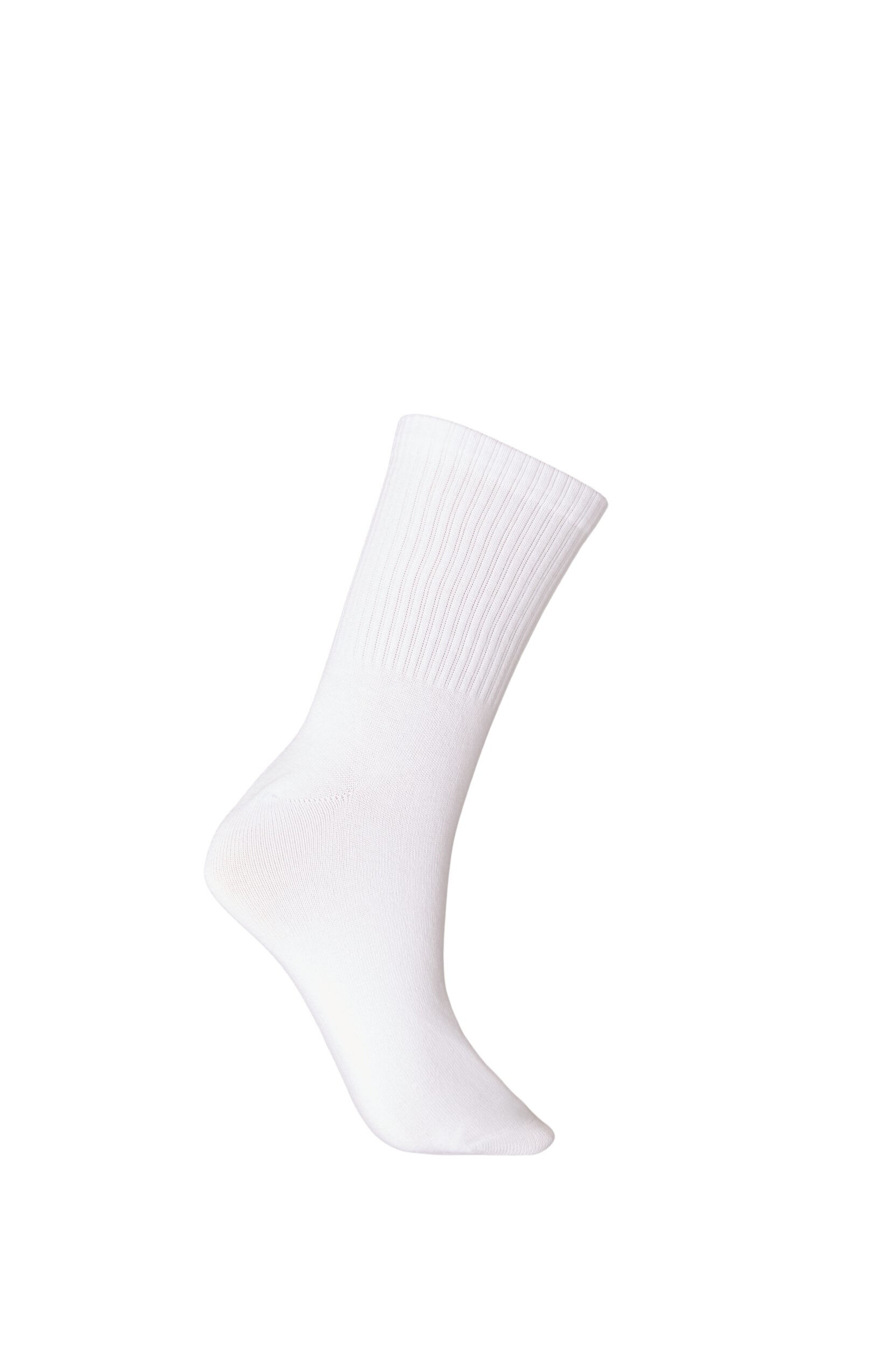 ZizziKatoenen sokken met patroon, Wit, Packshot image number 1