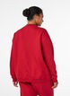 Sweatshirt met hoge kraag en lange mouwen, Rood, Model image number 2