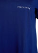 Organische katoenen nachtjapon met V-hals, Blauw, Packshot image number 2