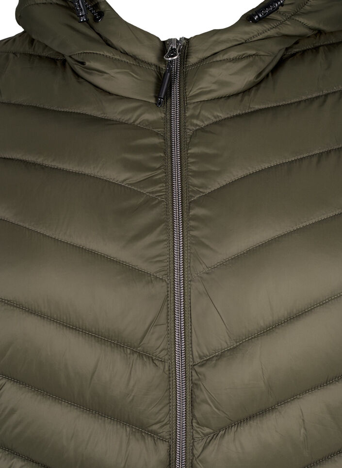 Lichtgewicht jas met capuchon, Groen, Packshot image number 2