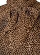 Mouwloze blouse met hoge hals en een strik, Bruin, Packshot image number 2