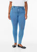 Amy super slim fit jeans met hoge taille, Blauw, Model image number 2