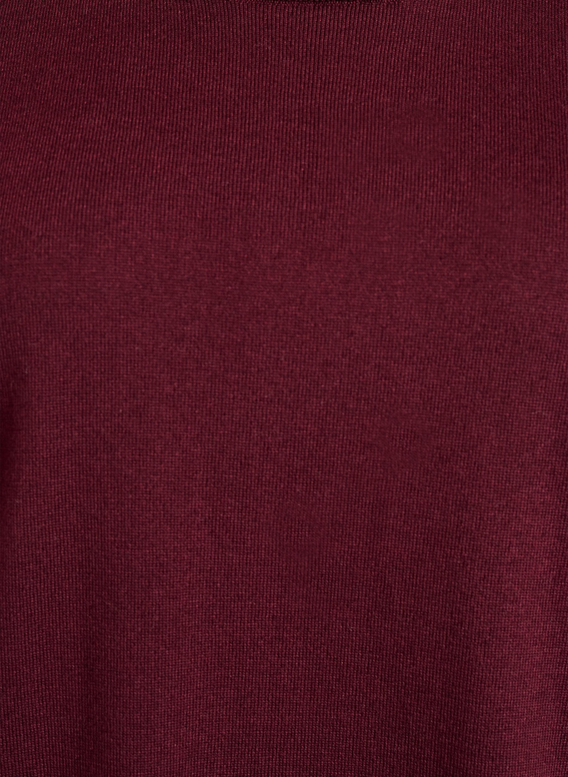 Zizzi Fijngebreide blouse met korte mouwen, Rood, Packshot image number 2