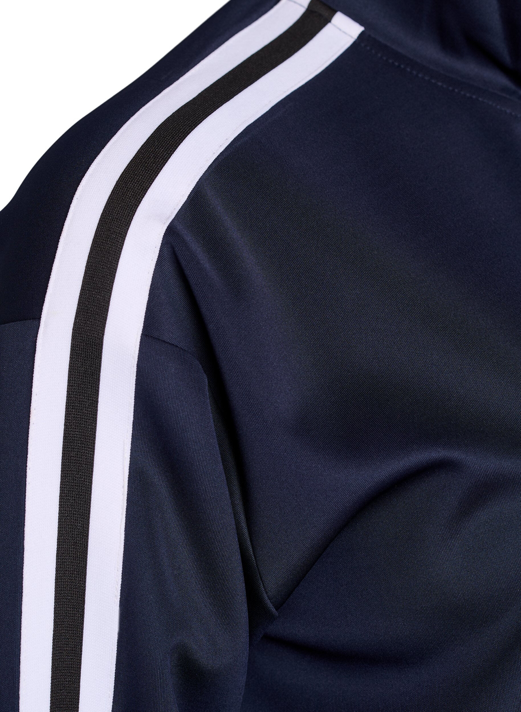 Zizzi Track jacket met strepen en zakken, Blauw, Packshot image number 4
