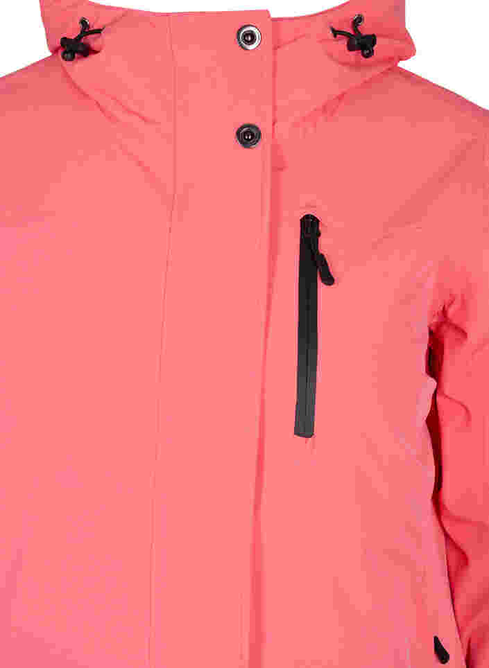 Ski jas met verstelbare onderkant en capuchon, Dubarry, Packshot image number 2