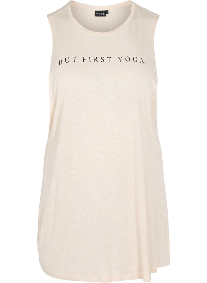 Mouwloze trainingstop van viscose, Lilac Ash w. BlackP., Packshot image number 0