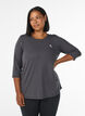 Training blouse met 3/4 mouwen, Grijs, Model image number 0