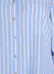 Linnen en viscose shirt met 3/4 mouwen, Blauw, Packshot image number 2