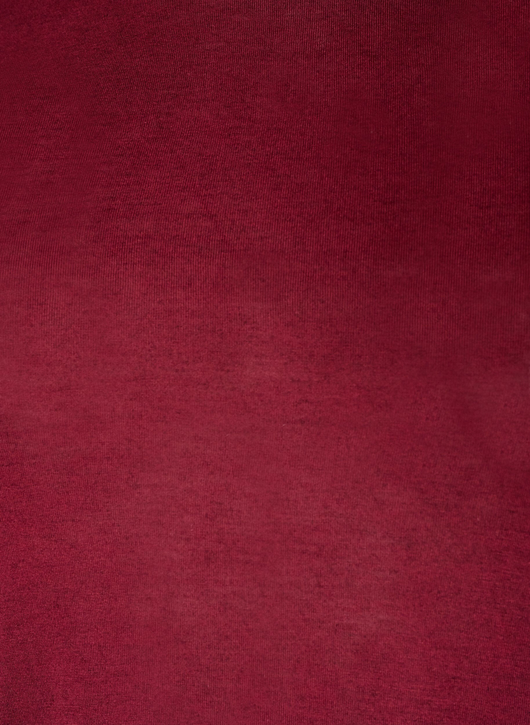 ZizziBlouse met lange mouwen van wol en viscose, Rood, Packshot image number 2