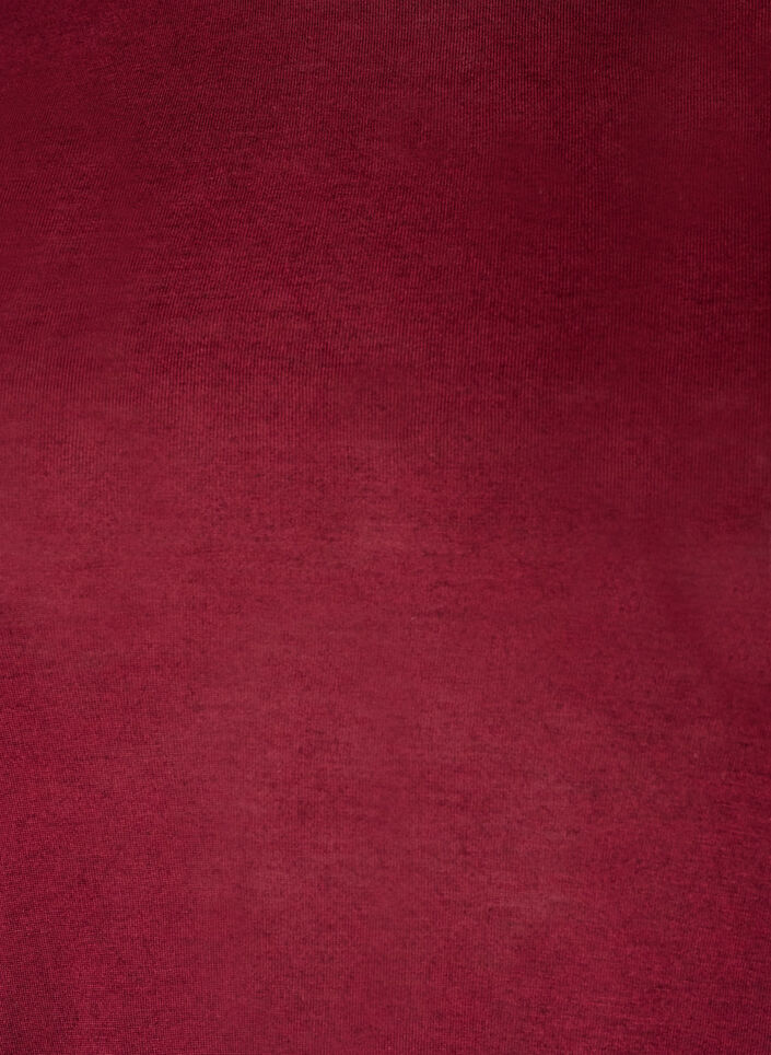 Blouse met lange mouwen van wol en viscose, Rood, Packshot image number 2