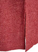 Gebreide jurk met col, Rood, Packshot image number 3