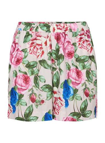 Shorts met bloemenprint, Bright Flower , Packshot image number 0