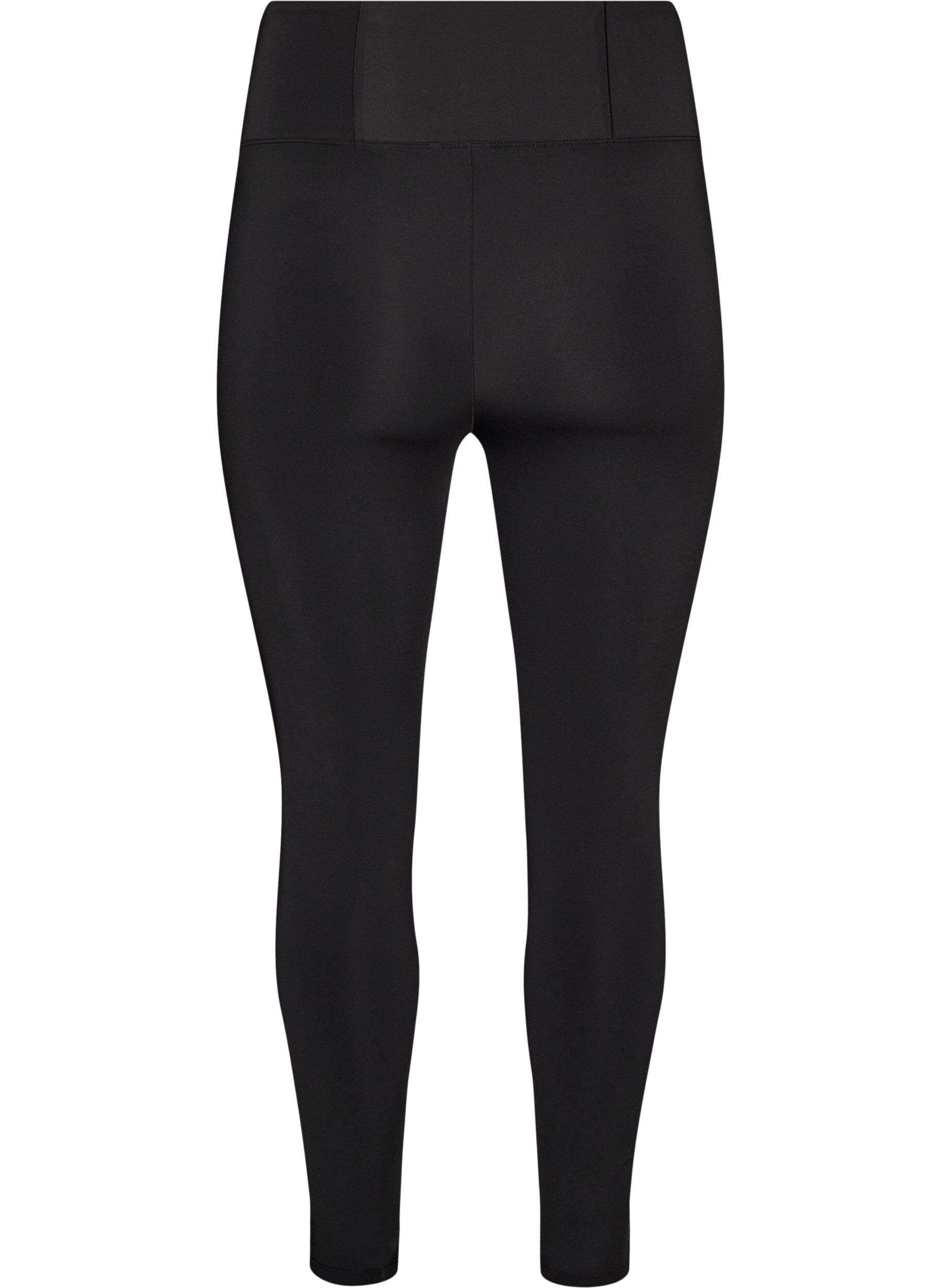 ZizziTrainingspanties met high waist en zak in de tailleband, Zwart, Packshot image number 1