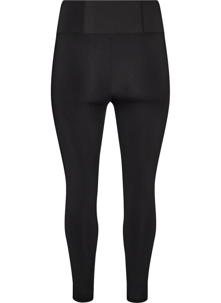 Trainingspanties met high waist en zak in de tailleband, Zwart, Packshot image number 1