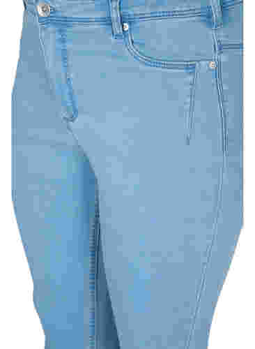 Cropped Amy jeans met rits, Light blue denim, Packshot image number 2
