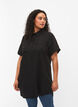 Tuniek met korte mouwen van lyocell (TENCEL™), Black, Model image number 0