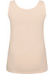 Effen basic top in katoen, Beige, Packshot image number 1
