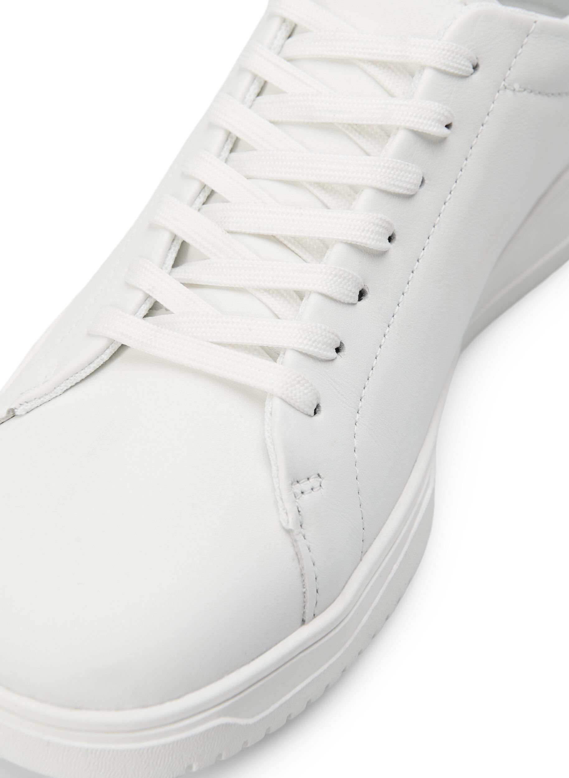 Zizzi Brede lederen sneakers, White, Packshot image number 2