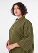 Losse gestreepte shirt met 3/4 mouwen, Groen, Model image number 3