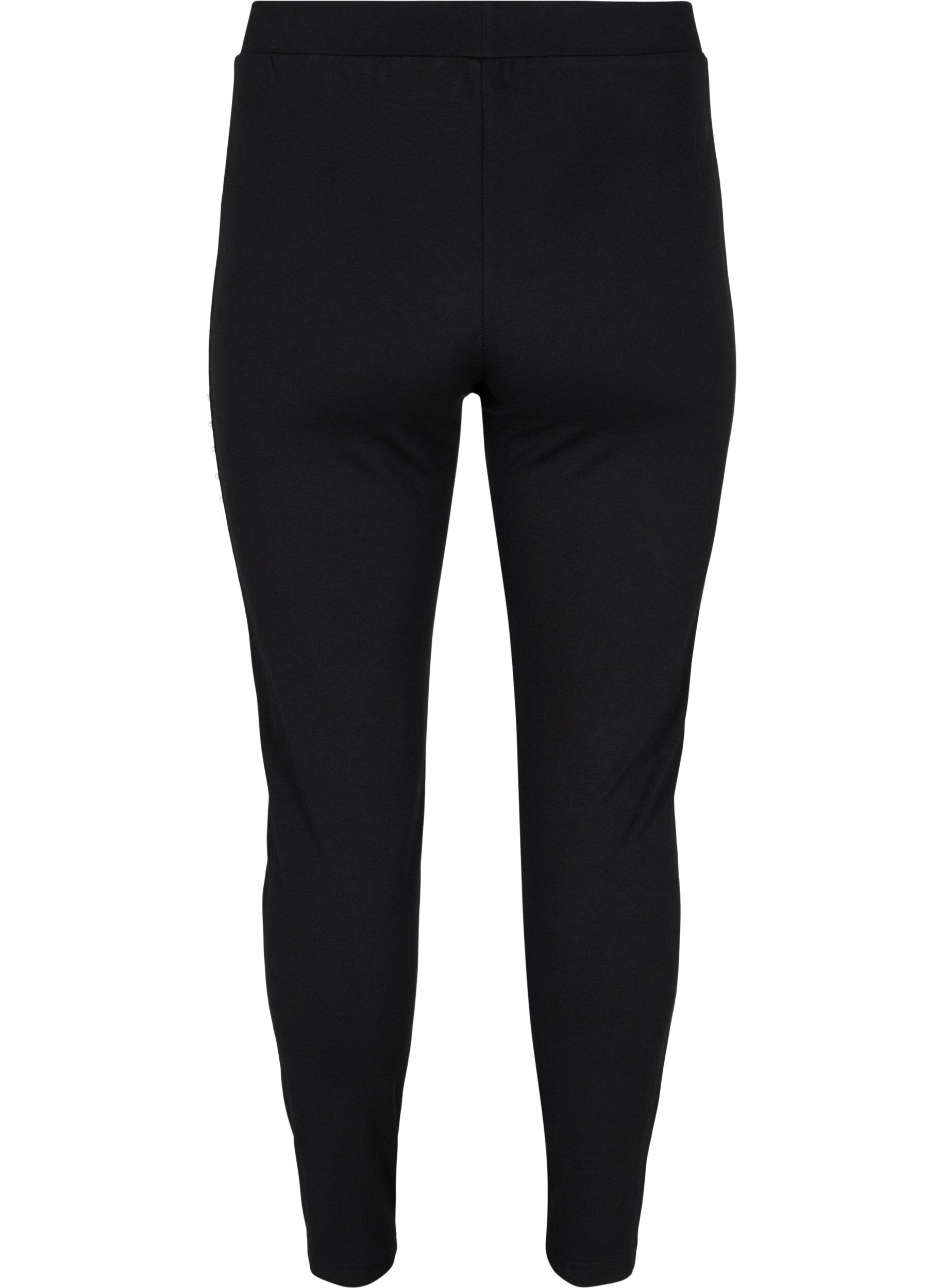 Zizzi Leggings met parels, Black, Packshot image number 1