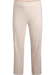 Rekbaar broek van viscose, Beige