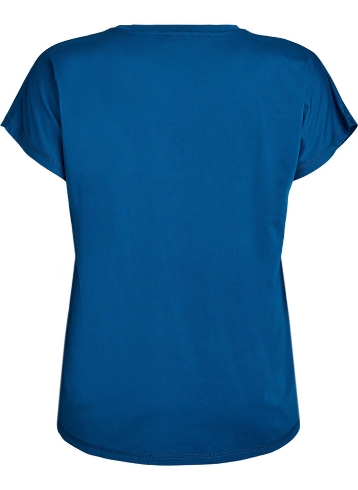 Effen gekleurd trainingsshirt, Blauw, Packshot image number 1