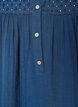 Blouse in katoenen mousseline met broderie anglaise, Blauw, Packshot image number 2