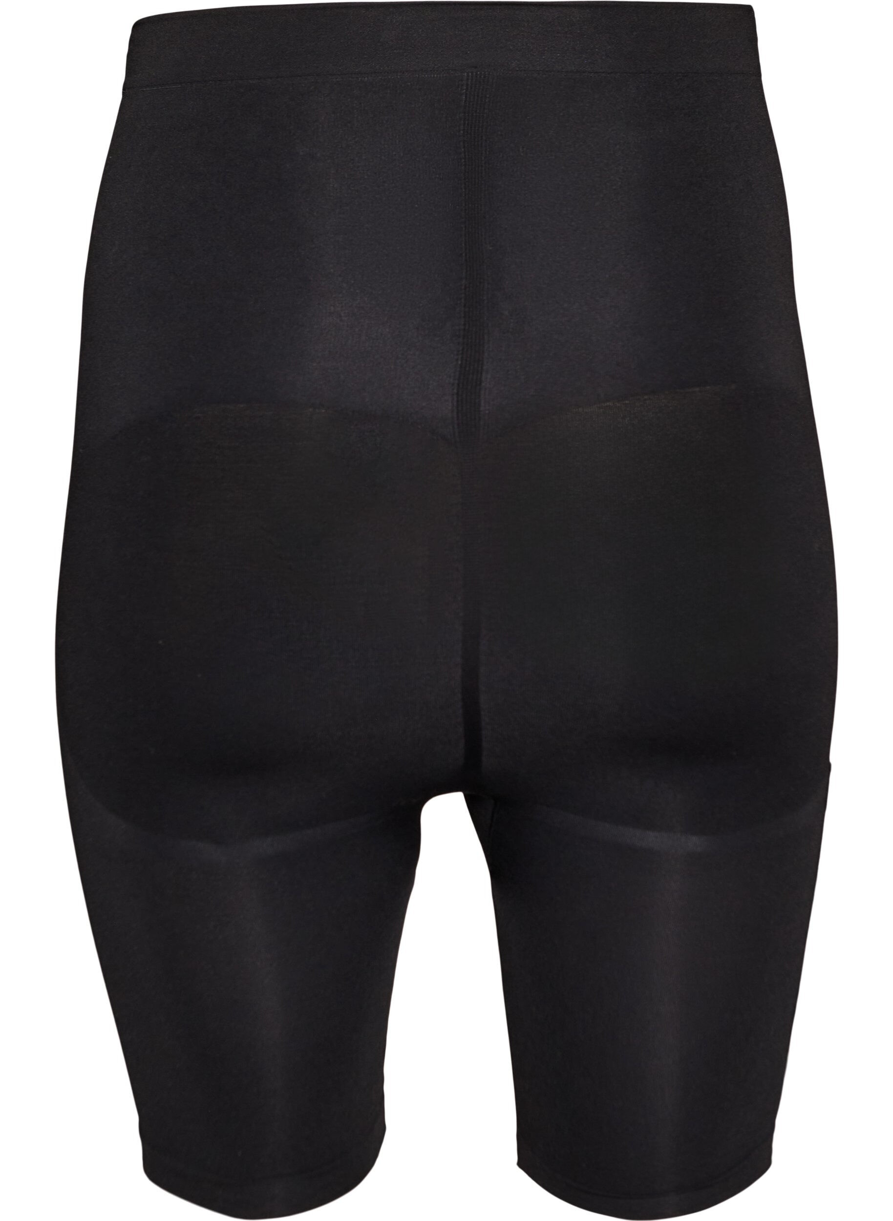 Zizzi Shapewear short met medium ondersteuning en een hoge taille, Zwart, Packshot image number 1