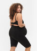 Zwangerschapsfietsbroek met kanten randje, Black, Model image number 1